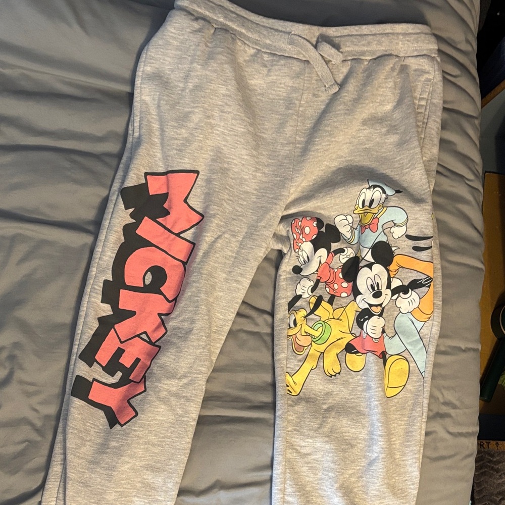 Disney Mickey and Friends Gray Sweatpants